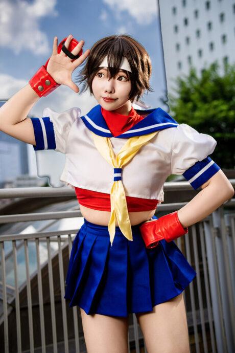 从屏幕到现实：BokuPuri带来街头霸王春日野樱cos热力四射