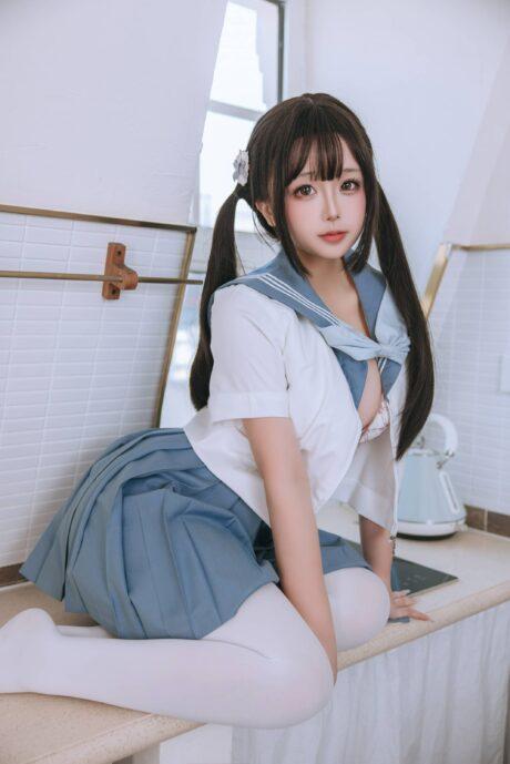 原创JK制服cos系列：椎名莜/日奈娇JK学妹COS魔法校服