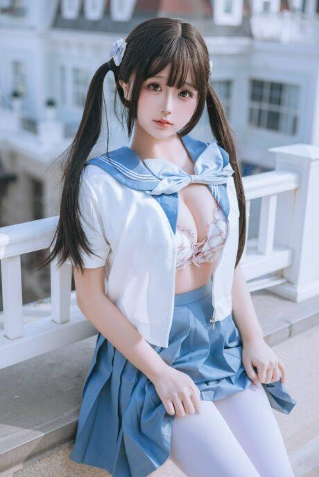 原创JK制服cos系列：椎名莜/日奈娇JK学妹COS魔法校服