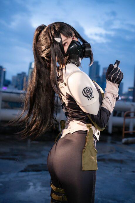 怪兽8号cos系列：Sally Dorasnow亚白米娜COS女神队长