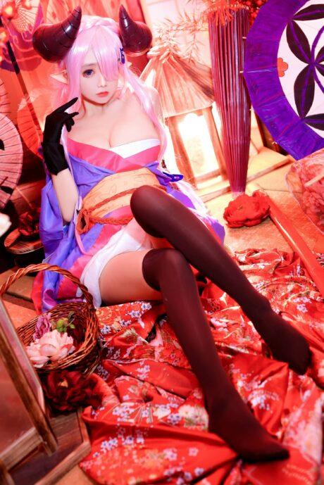 碧蓝幻想cos系列：椎名莜/日奈娇娜露梅亚COS性感可爱