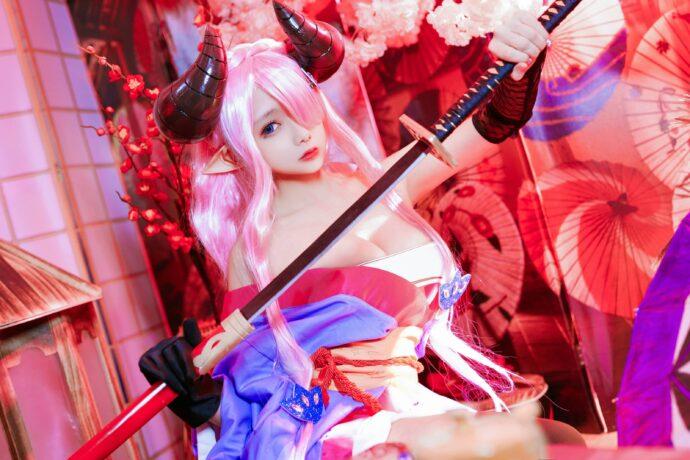 碧蓝幻想cos系列：椎名莜/日奈娇娜露梅亚COS性感可爱