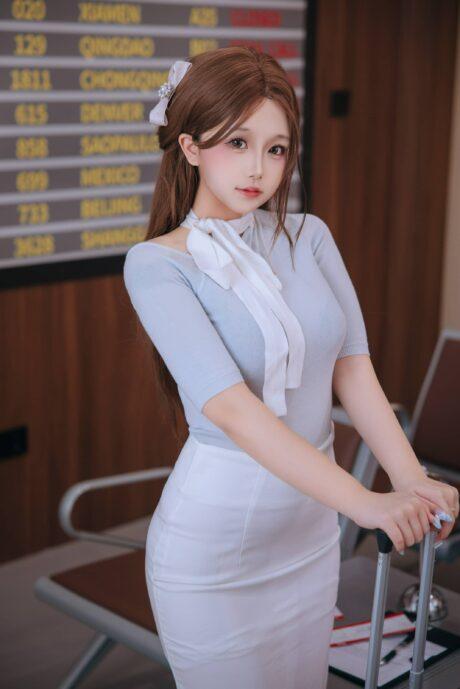 空姐制服原创cos系列：椎名莜/日奈娇国际航班COS优雅时尚