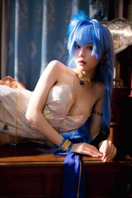 胜利女神妮姬cos系列：Shika小鹿鹿礼服海伦COS性感华丽