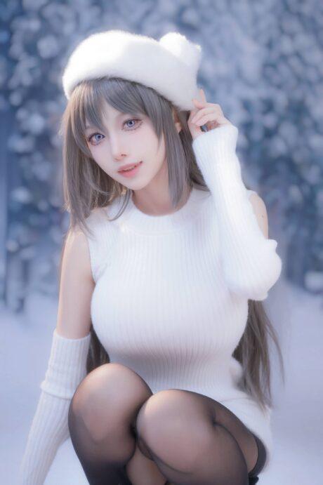 青春猪头少年系列：Shika小鹿鹿樱岛麻衣COS温柔又撩人