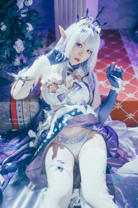 从冥界走来的精灵：霜月shimo完美COS遐蝶的神秘与优雅