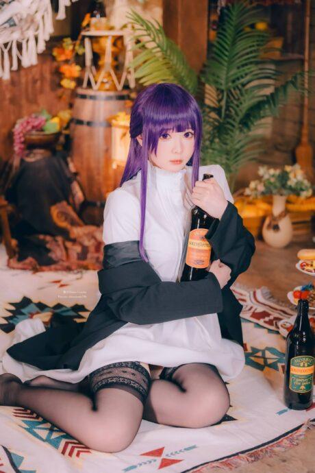 葬送的芙莉莲霜月shimoCOS：演绎魔法师菲伦的温柔与魔力