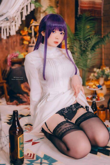 葬送的芙莉莲霜月shimoCOS：演绎魔法师菲伦的温柔与魔力