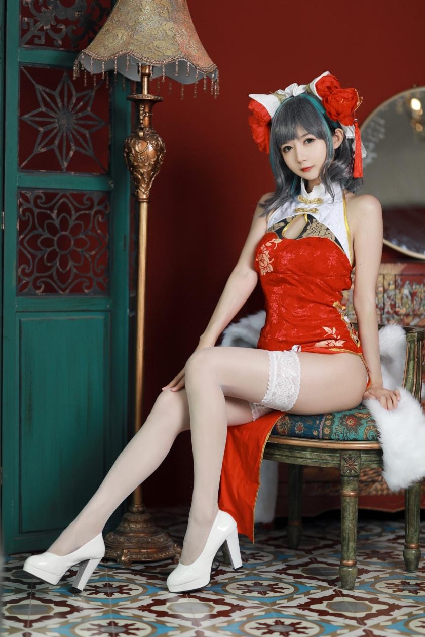 51酱 – 碧蓝航线-柴郡新春旗袍