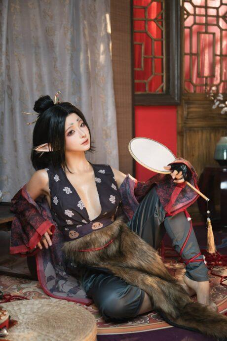 从红孩儿妹妹到妖族少女：蠢沫沫cos黑神话萍萍神秘与魅力