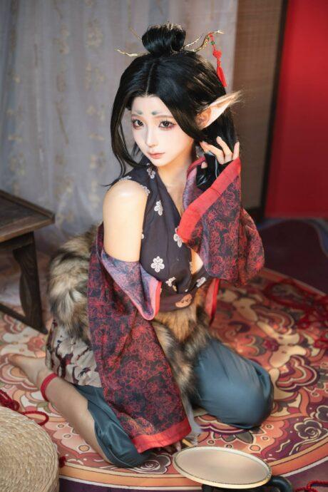 从红孩儿妹妹到妖族少女：蠢沫沫cos黑神话萍萍神秘与魅力