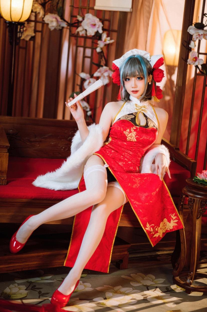 焖焖碳 碧蓝航线-柴郡新春旗袍