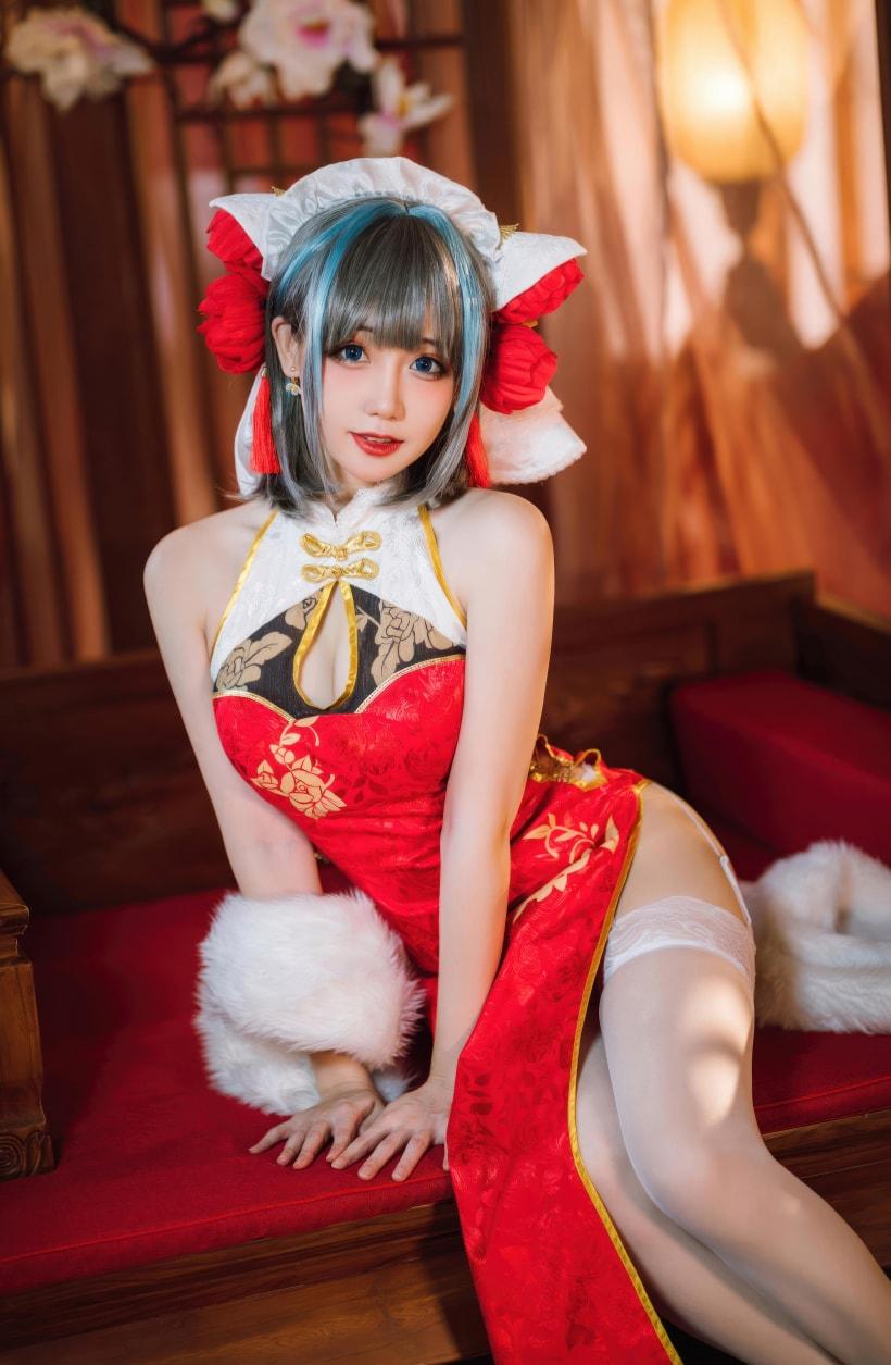 焖焖碳 碧蓝航线-柴郡新春旗袍