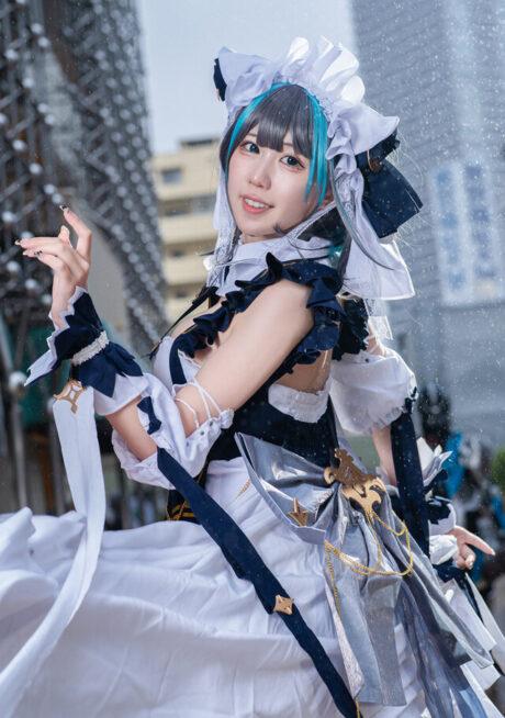 2025池袋万圣节：猫宫美噌碧蓝航线柴郡cos带入现实的瞬间