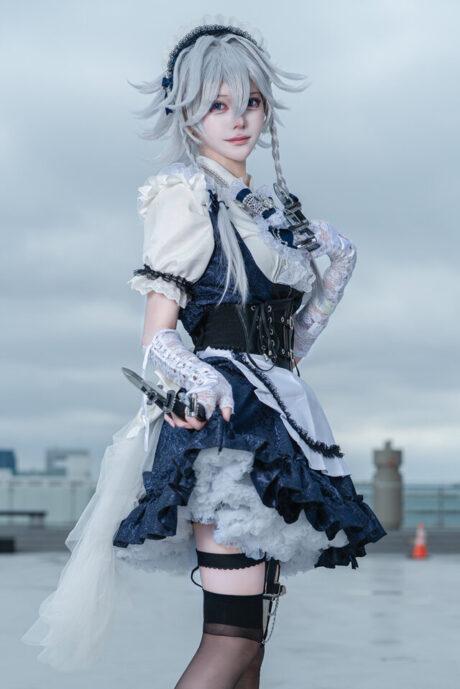 渚Nagisa十六夜咲夜COS：东方Project优雅与致命的完美融合