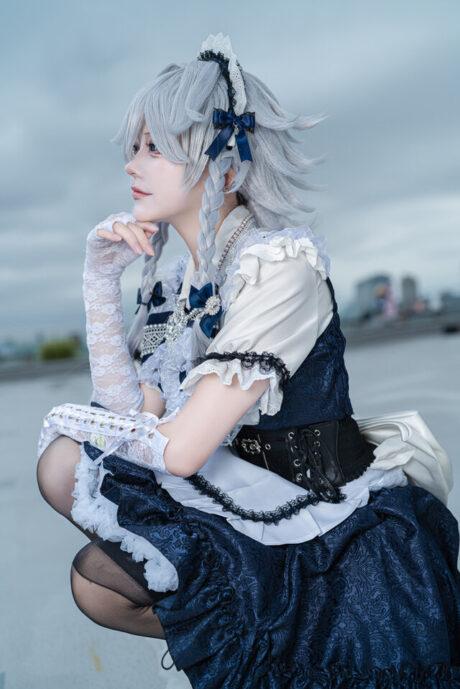 渚Nagisa十六夜咲夜COS：东方Project优雅与致命的完美融合