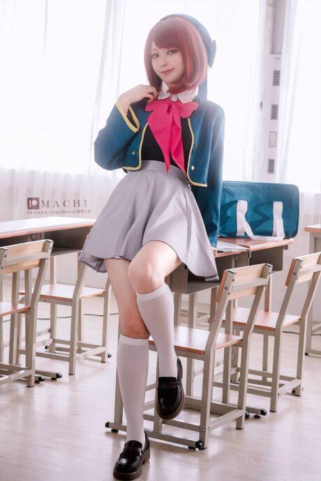 明亮逆光下的偶像：探秘Machi馬吉演绎有马加奈的cos魅力