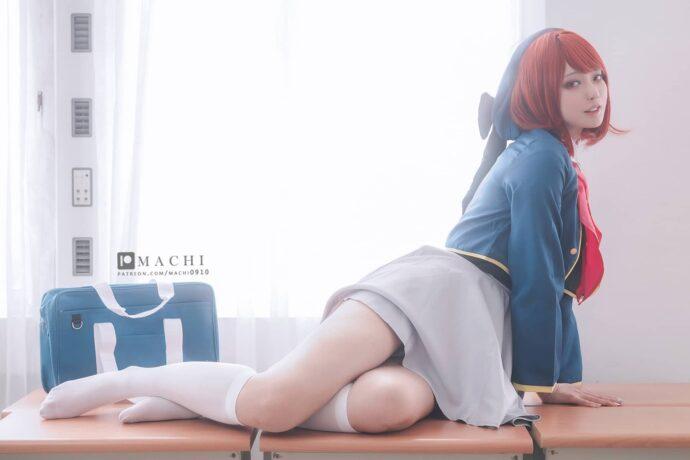 明亮逆光下的偶像：探秘Machi馬吉演绎有马加奈的cos魅力