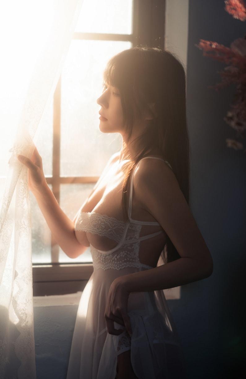 香草喵露露 白斯纱裙