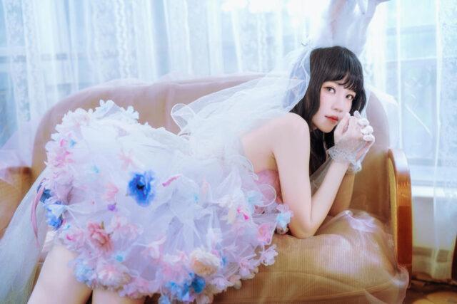桜桃喵花嫁兔cos视觉叙事|在柔光与轻纱之间，她是梦境本身
