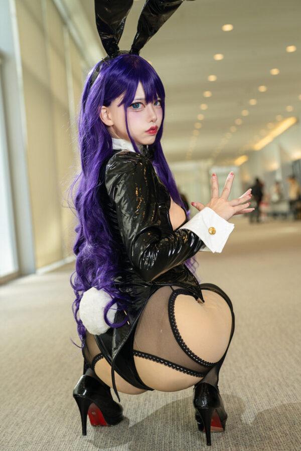 十六夜更纱cos亮相ANIMEK：ARIA高还原兔女郎演绎舞台魅力