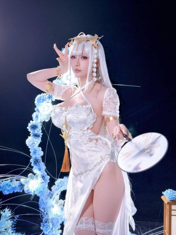 星之迟迟埃姆登COS：碧蓝航线旗袍下的冷艳神秘与距离感美