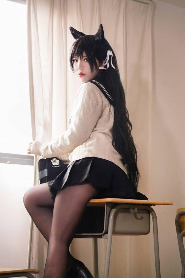BANBANKO半半子爱宕COS：学园幻想曲里致命的温柔掌控感