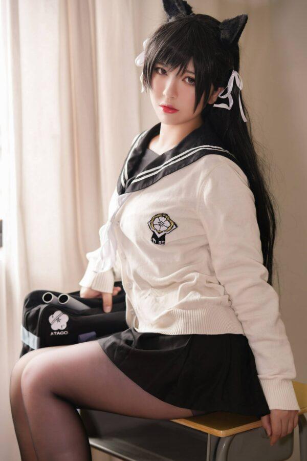 BANBANKO半半子爱宕COS：学园幻想曲里致命的温柔掌控感