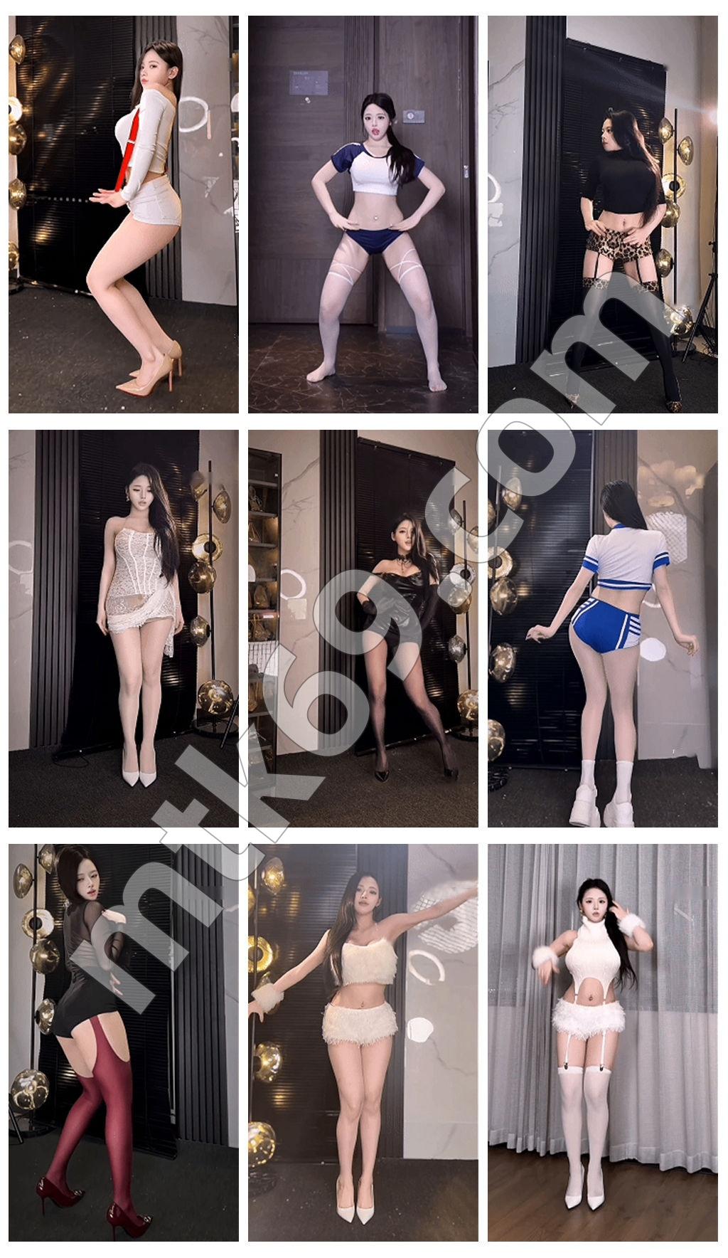 B站李喻言 网红主播福利定制 韩舞宅舞内衣热舞 [16V/874MB]