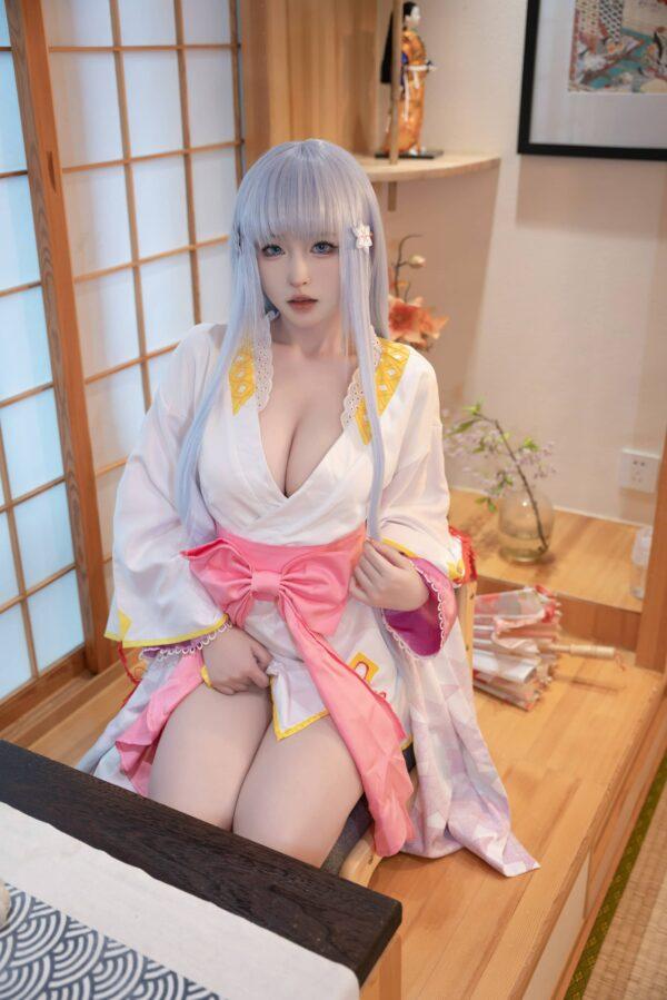 清水由乃雪女COS赏析：演绎美少女万华镜原服版的冷暖魅力