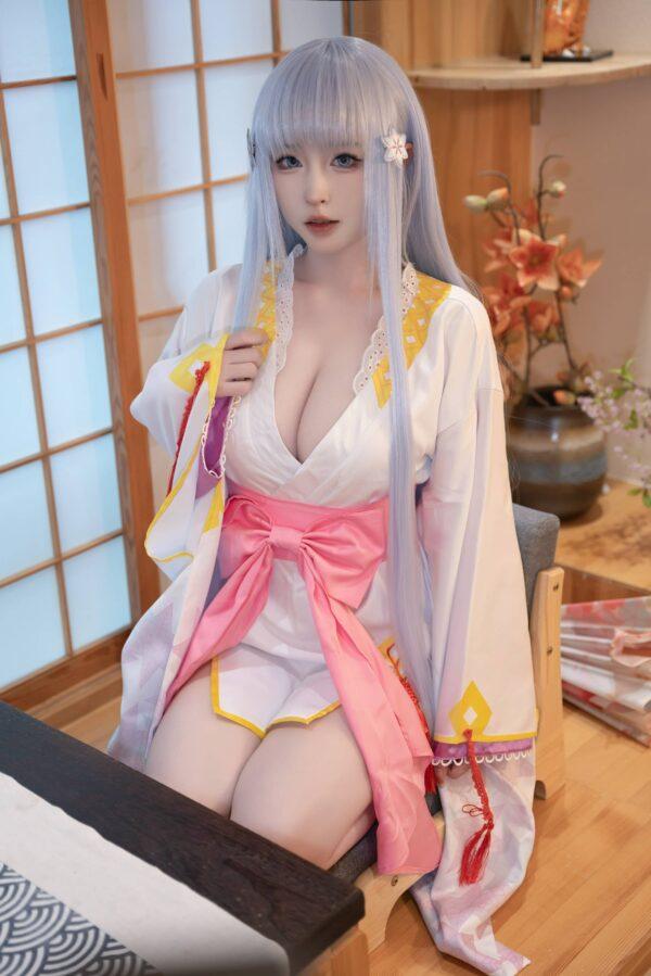 清水由乃雪女COS赏析：演绎美少女万华镜原服版的冷暖魅力