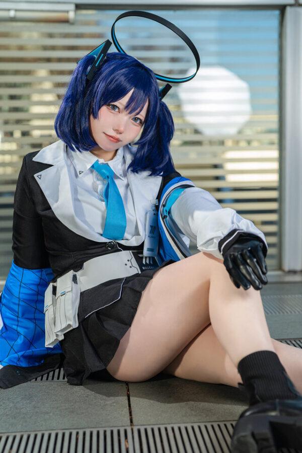 蔚蓝档案早濑优香COS：水木诗郎治愈系学园少女的完美演绎
