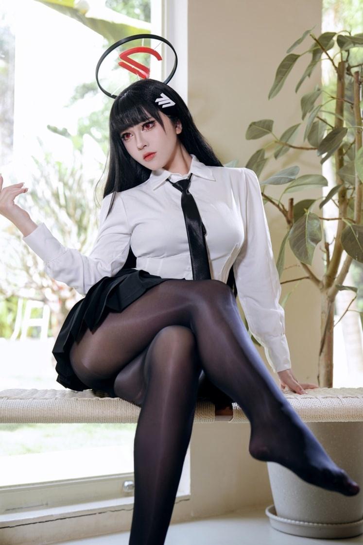 半半子 蔚蓝档案 调月莉音 制服+竞泳