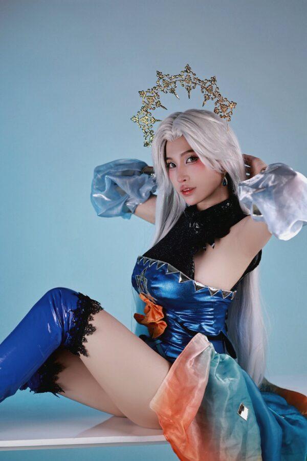 传说对决“夜月女神”！LilyPhan叶娜COS这波眼神杀谁挡得住
