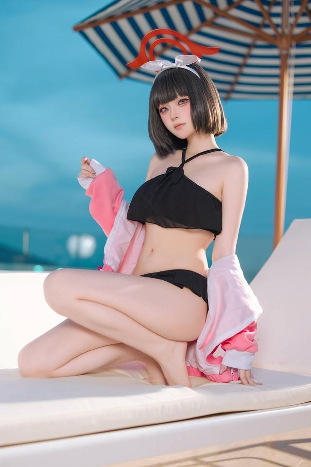 屿鱼Yukako静山真白COS视觉：诠释泳装清冷少女的夏日氛围
