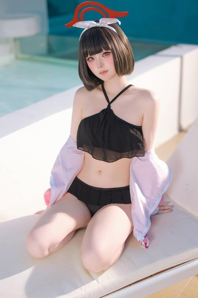 屿鱼Yukako静山真白COS视觉：诠释泳装清冷少女的夏日氛围