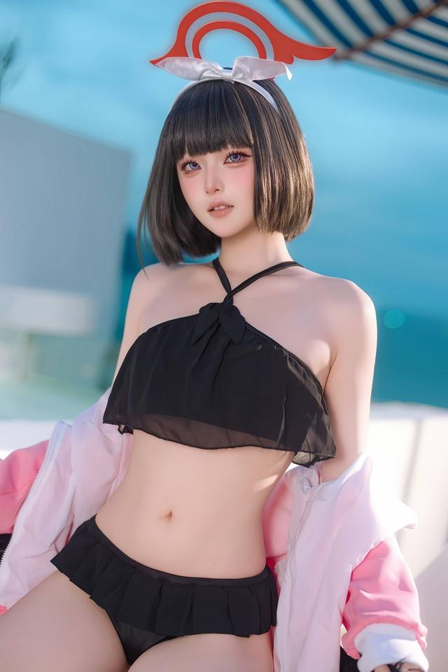 屿鱼Yukako静山真白COS视觉：诠释泳装清冷少女的夏日氛围