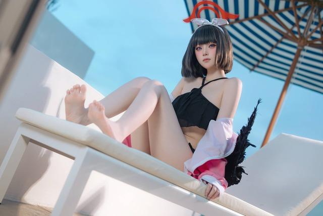 屿鱼Yukako静山真白COS视觉：诠释泳装清冷少女的夏日氛围