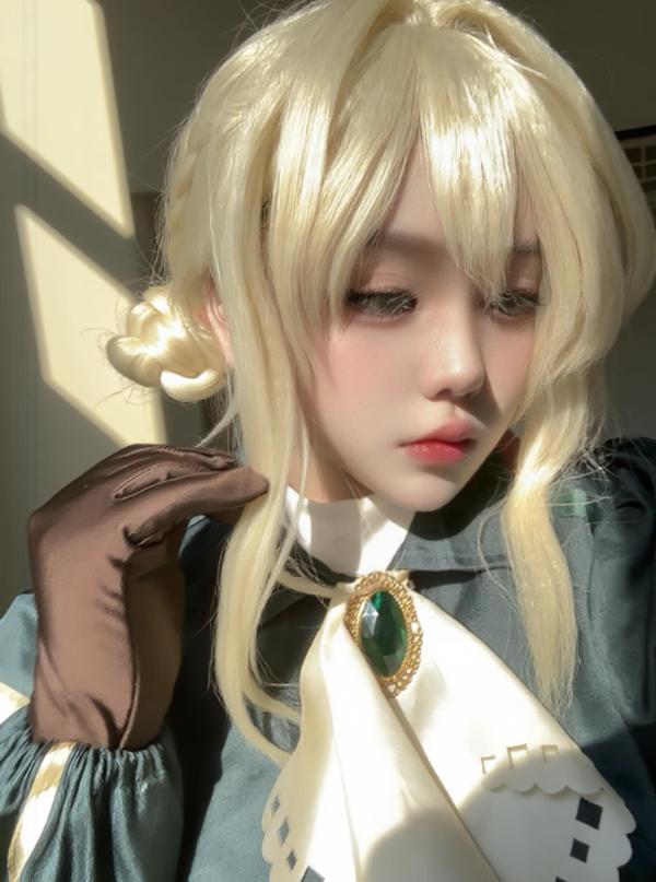 胜利女神妮姬Label COS：Pi Tien神秘紫发与冷艳气质完美碰撞