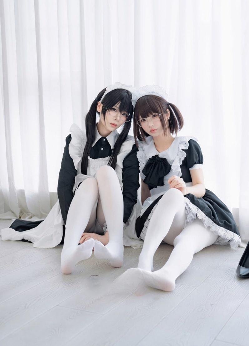 轩萧学姐 &十万珍吱伏特 – 双人女仆