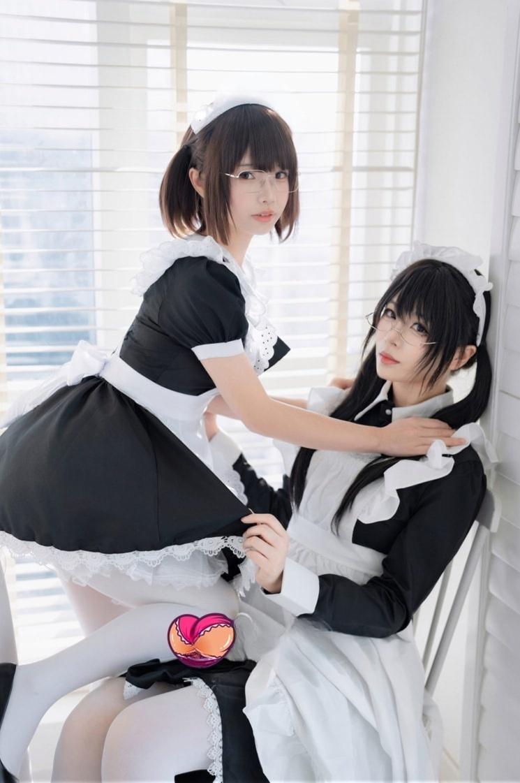 轩萧学姐 &十万珍吱伏特 – 双人女仆