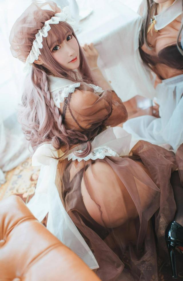 透明女仆COS：羽生三未×一千只猫薄禾教科书级光影视觉盛宴