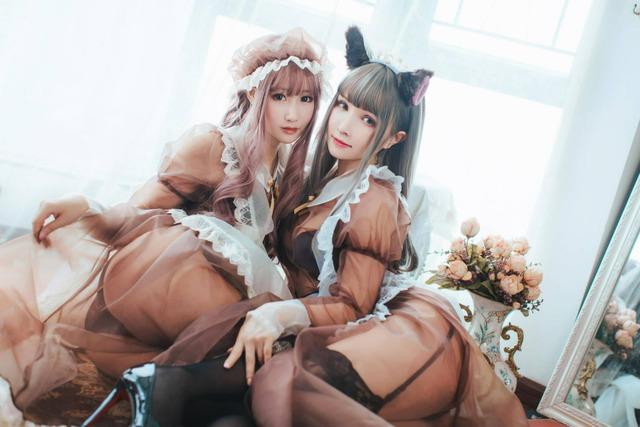 透明女仆COS：羽生三未×一千只猫薄禾教科书级光影视觉盛宴