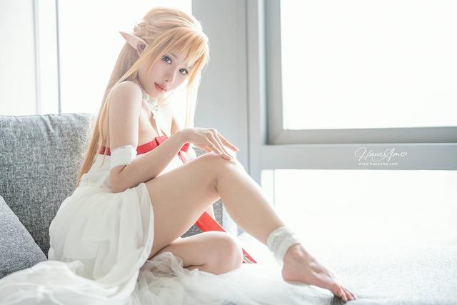 闪光中的柔情与坚韧：雨波_HaneAme刀剑神域亚丝娜cos解析